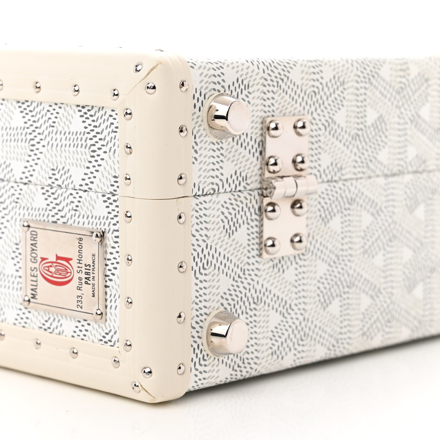 Goyard Goyardine Grand Hotel Trunk White 9 of 10