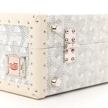 Goyard Goyardine Grand Hotel Trunk White 9 of 10