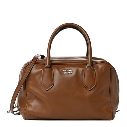 Prada Soft Calf Medium Inside Tote Cannella Turchese 1 of 17