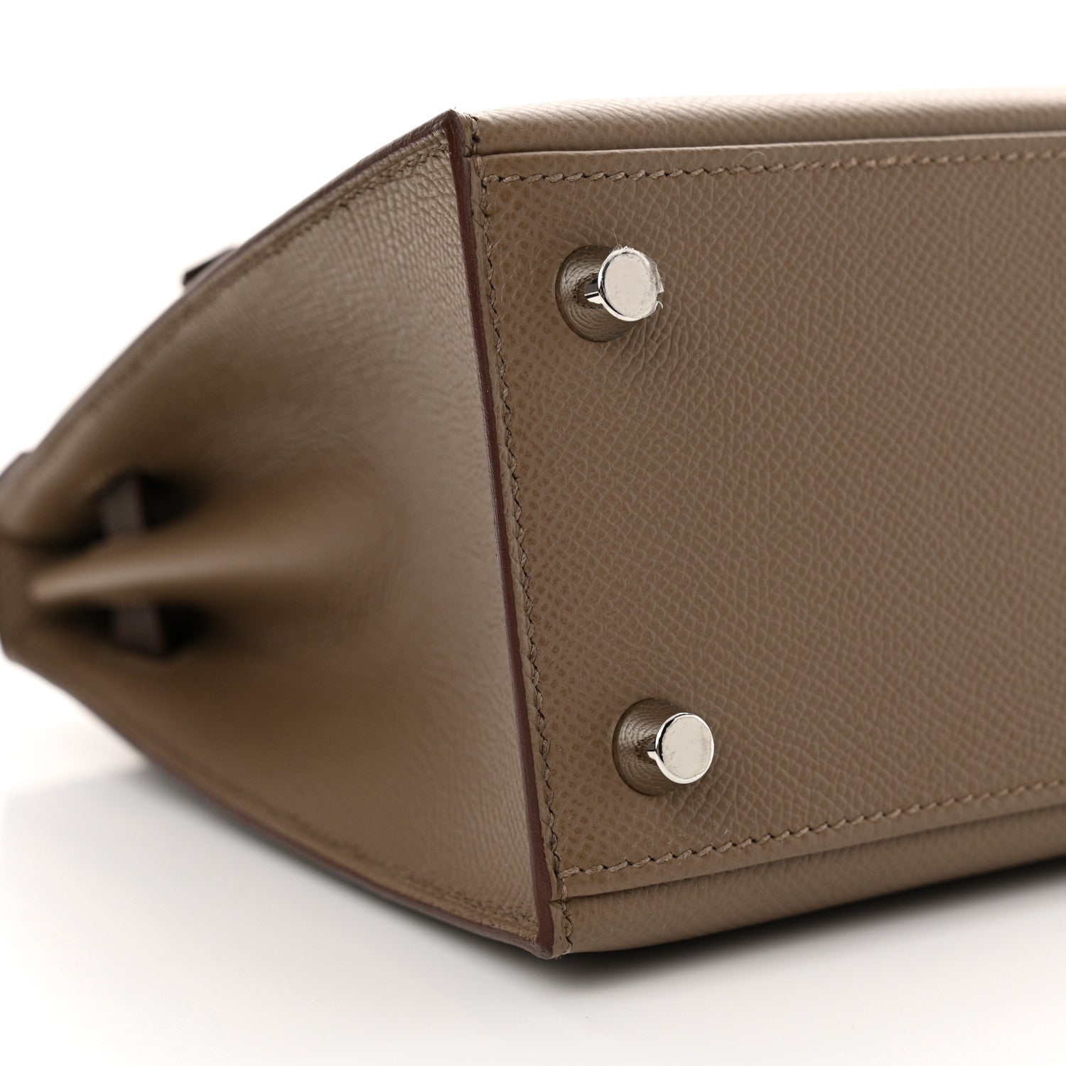 Hermes Epsom Tri-Color Kelly Sellier 25 Ecorce Etoupe Black 9 of 12