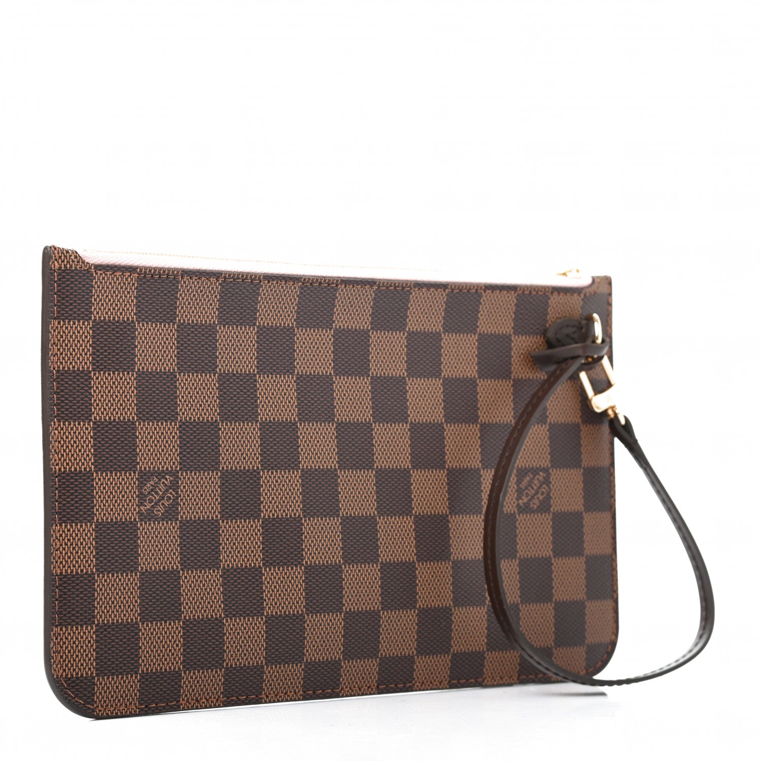 Louis Vuitton Damier Ebene Neverfull MM GM Pochette Rose Ballerine 3 of 7