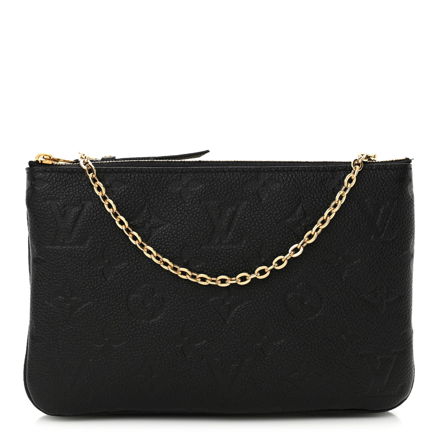 Louis Vuitton Empreinte Double Zip Pochette Black 1 of 14