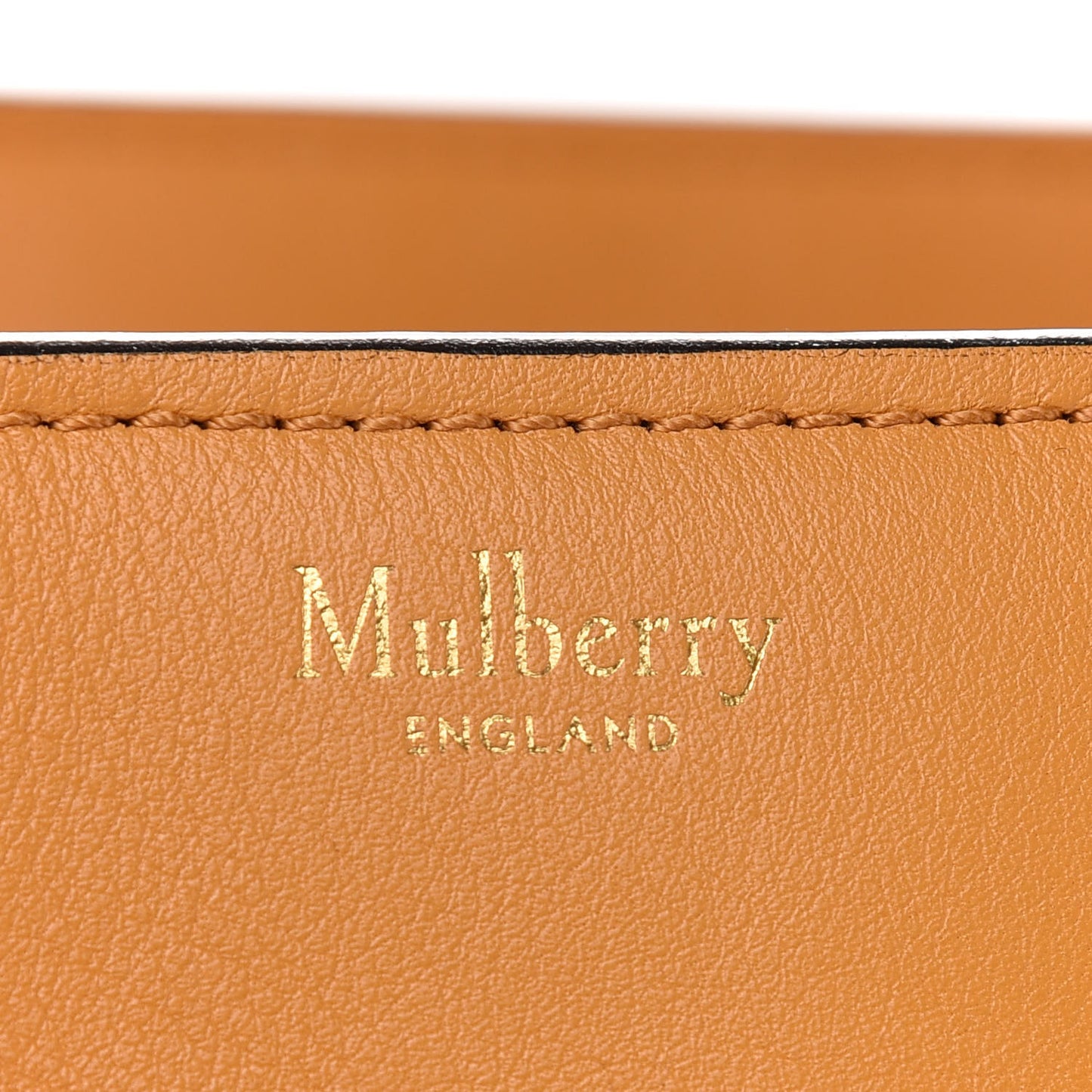 Silky Calfskin Zipped Bayswater Amber