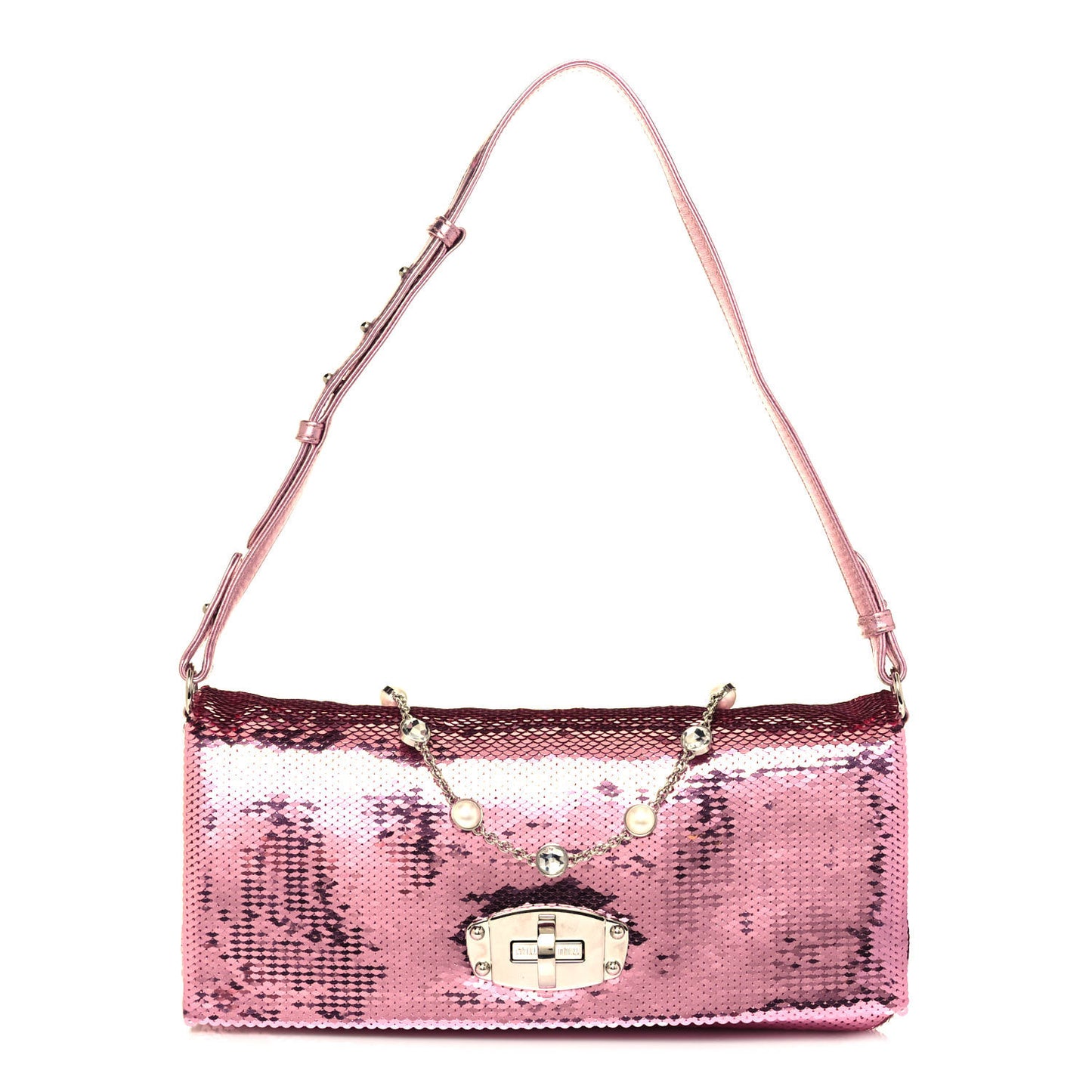 Paillettes Crystal Sequin Flap Rosa