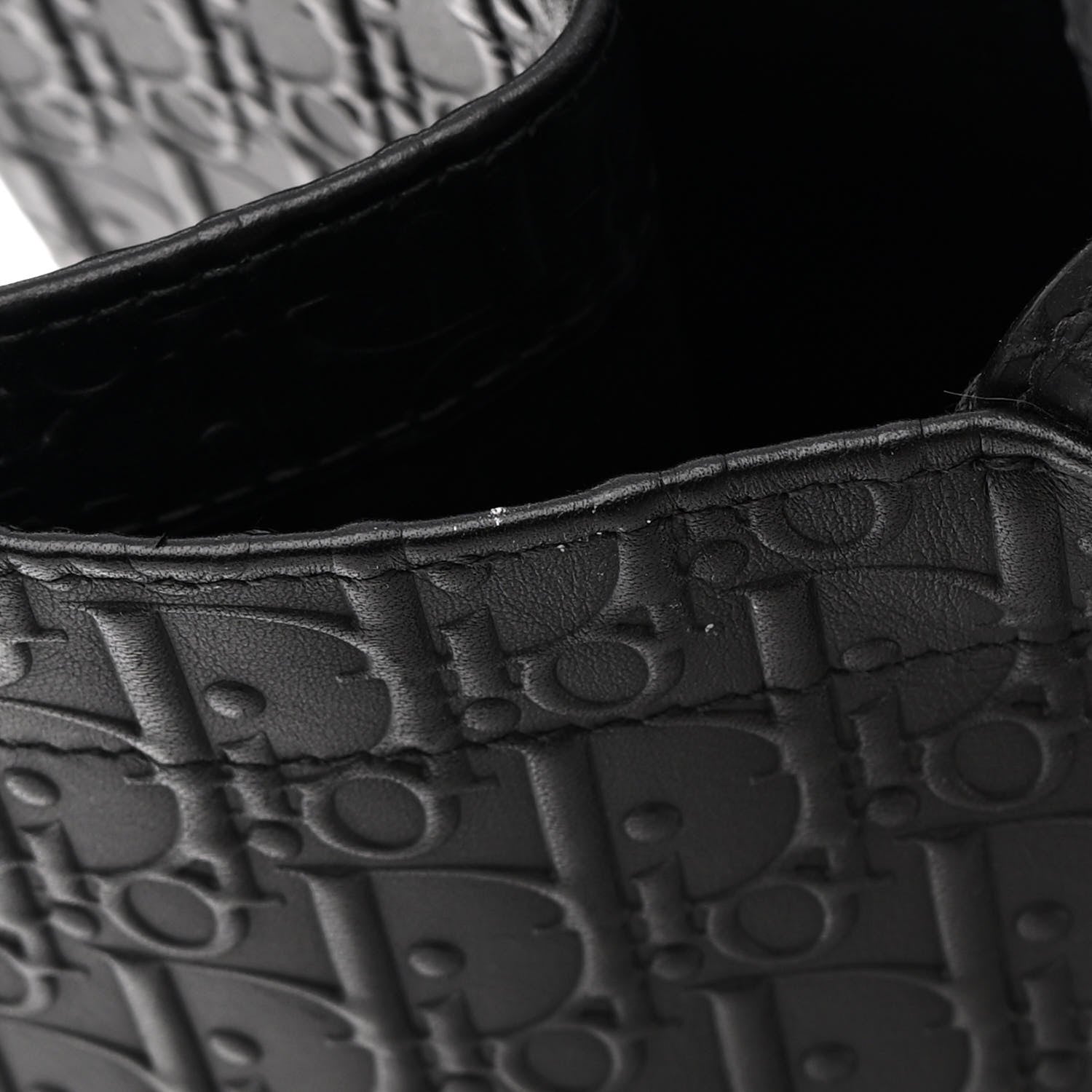 Christian Dior Oblique Calfskin Embossed Large Book Tote Black 17 of 17