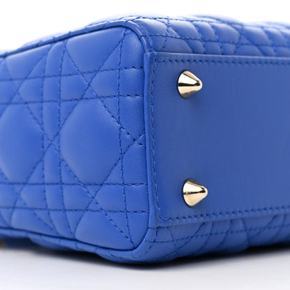 Christian Dior Lambskin Cannage Small My ABCDior Lady Dior Blue 9 of 11