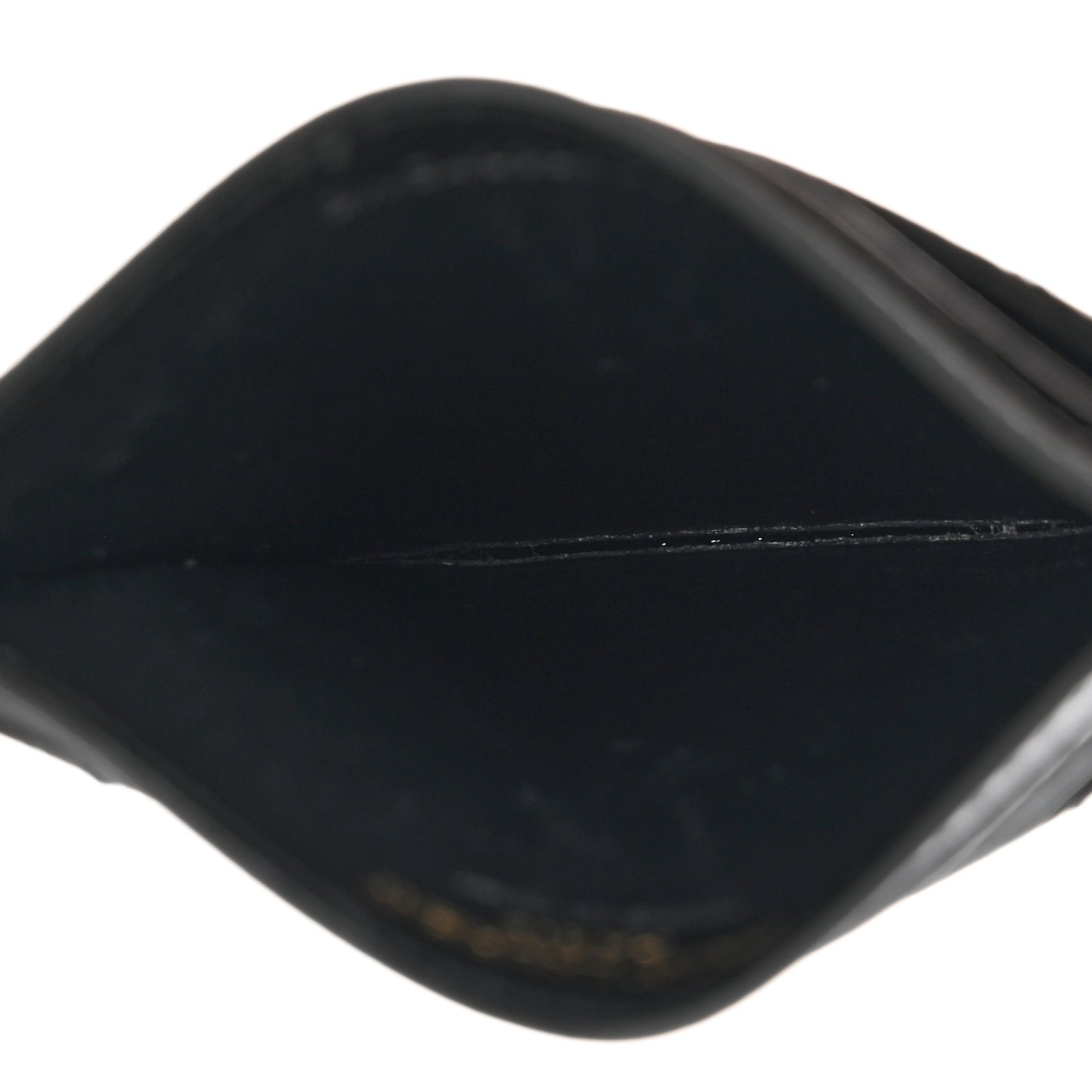 Grain De Poudre Matelasse Chevron Monogram Credit Card Case Black