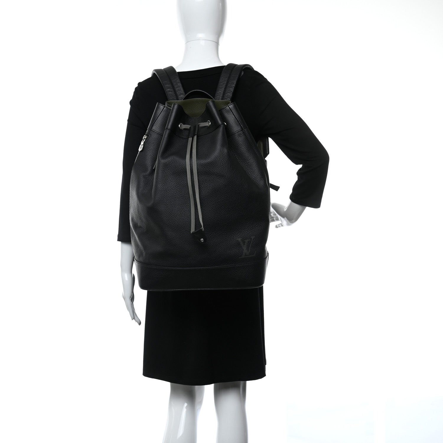 Louis Vuitton Taurillon Noe Backpack Black 2 of 12