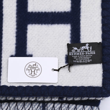 Hermes Wool Cashmere Avalon III Blanket Caban Ecru 3 of 3