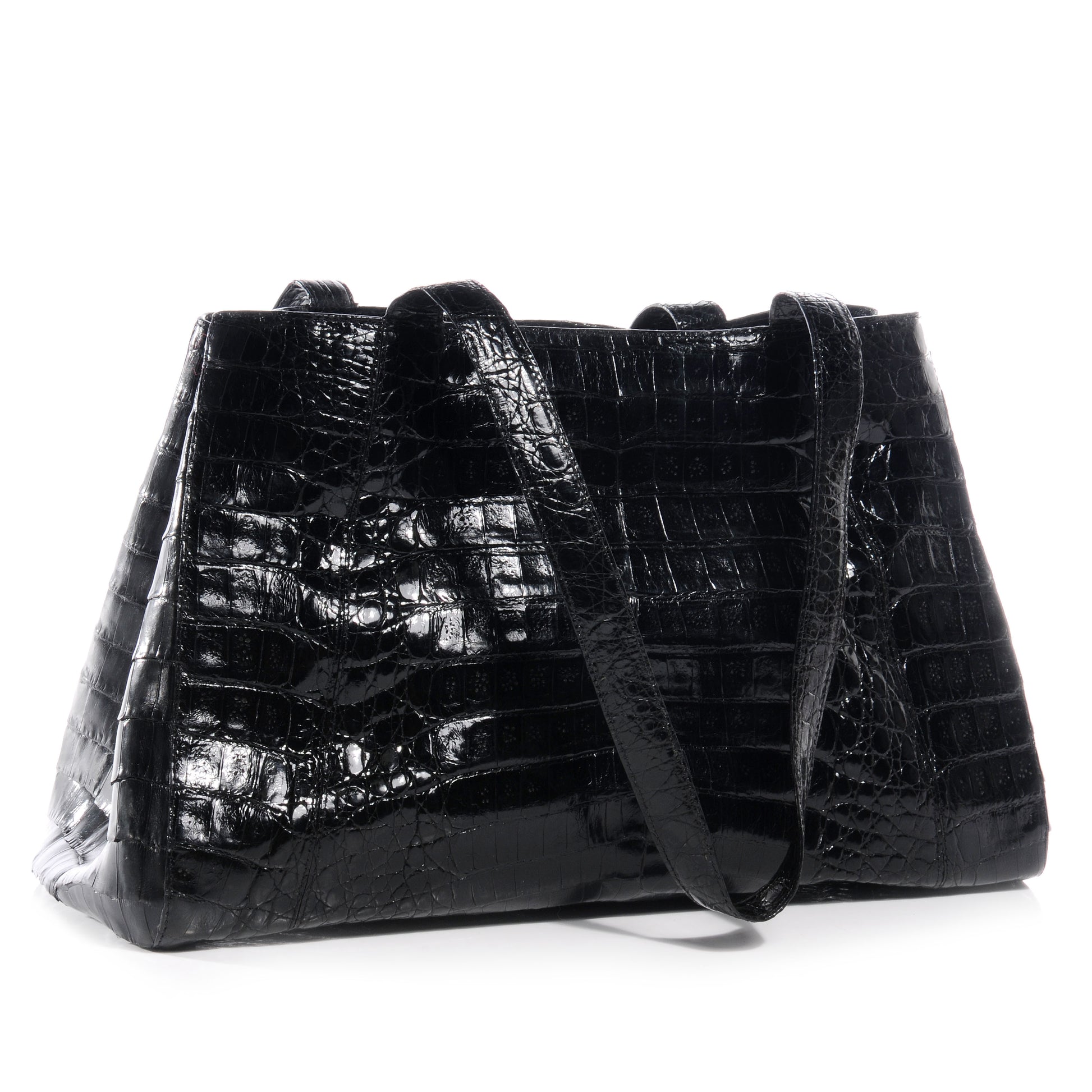 Nancy Gonzalez Crocodile Satchel Black 3 of 7