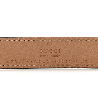 Gucci Moon Calfskin Double G Belt 80 32 Natural Tan 3 of 5