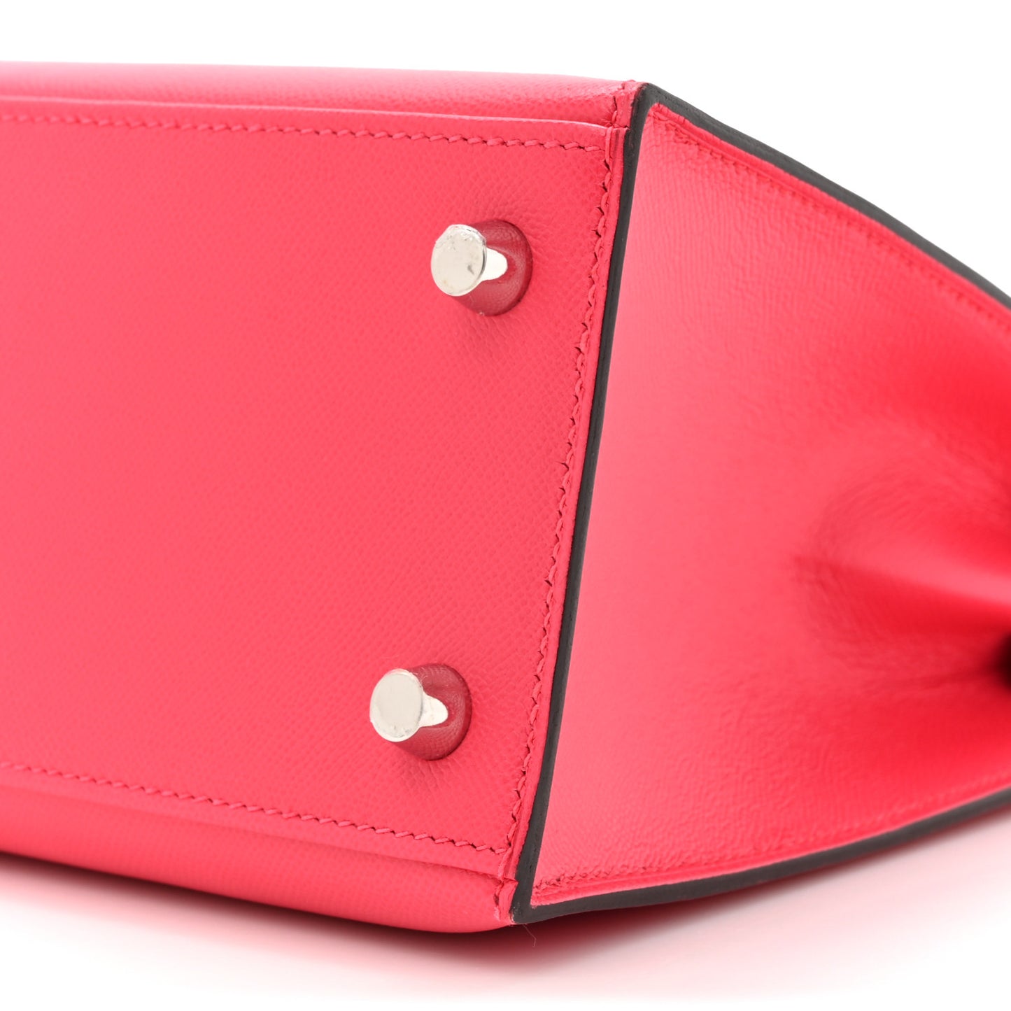 Madame Calfskin Kelly Sellier 25 Rose Extreme Rouge Piment