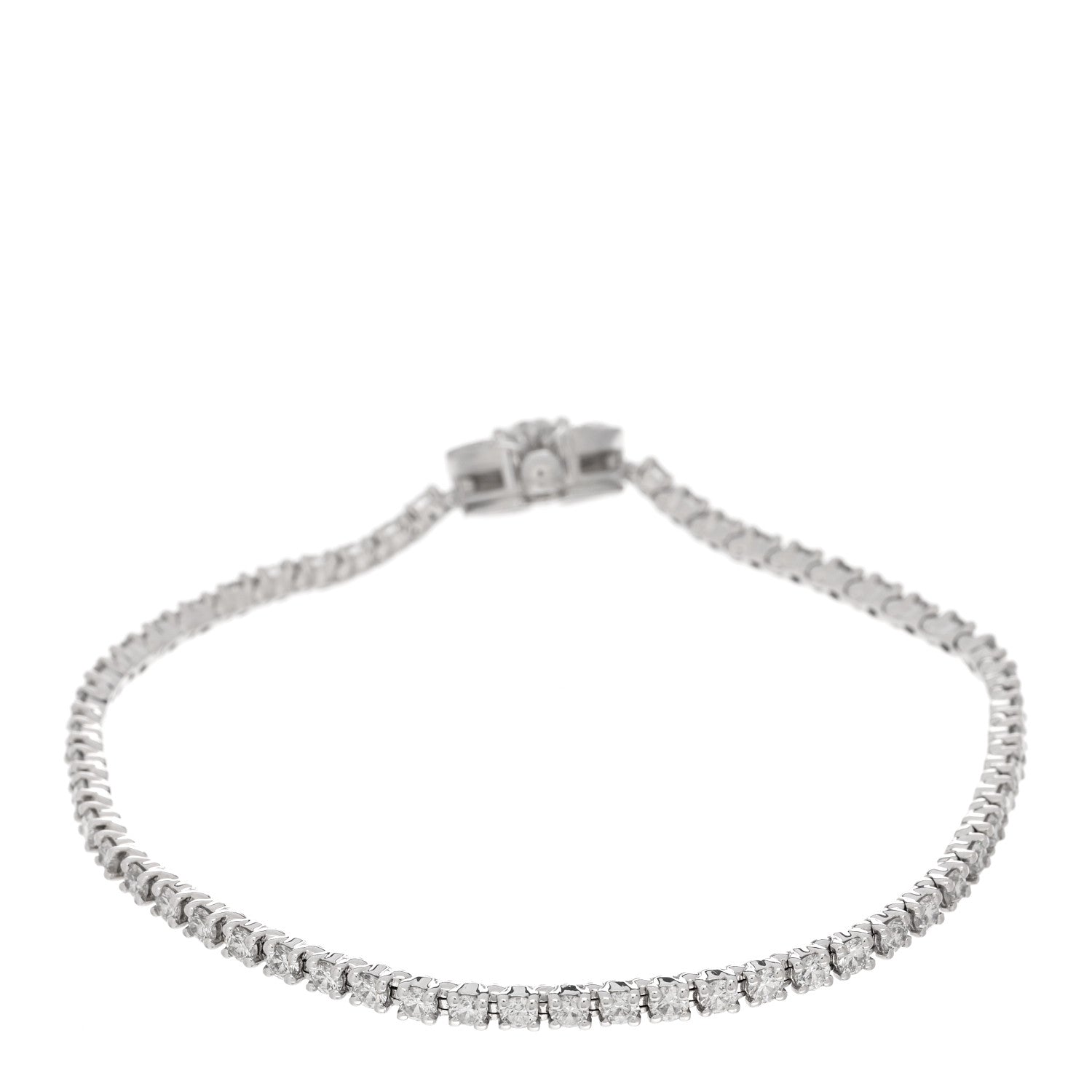 Bulgari 18K White Gold Diamond Fiorever Pave Bracelet S 2 of 4