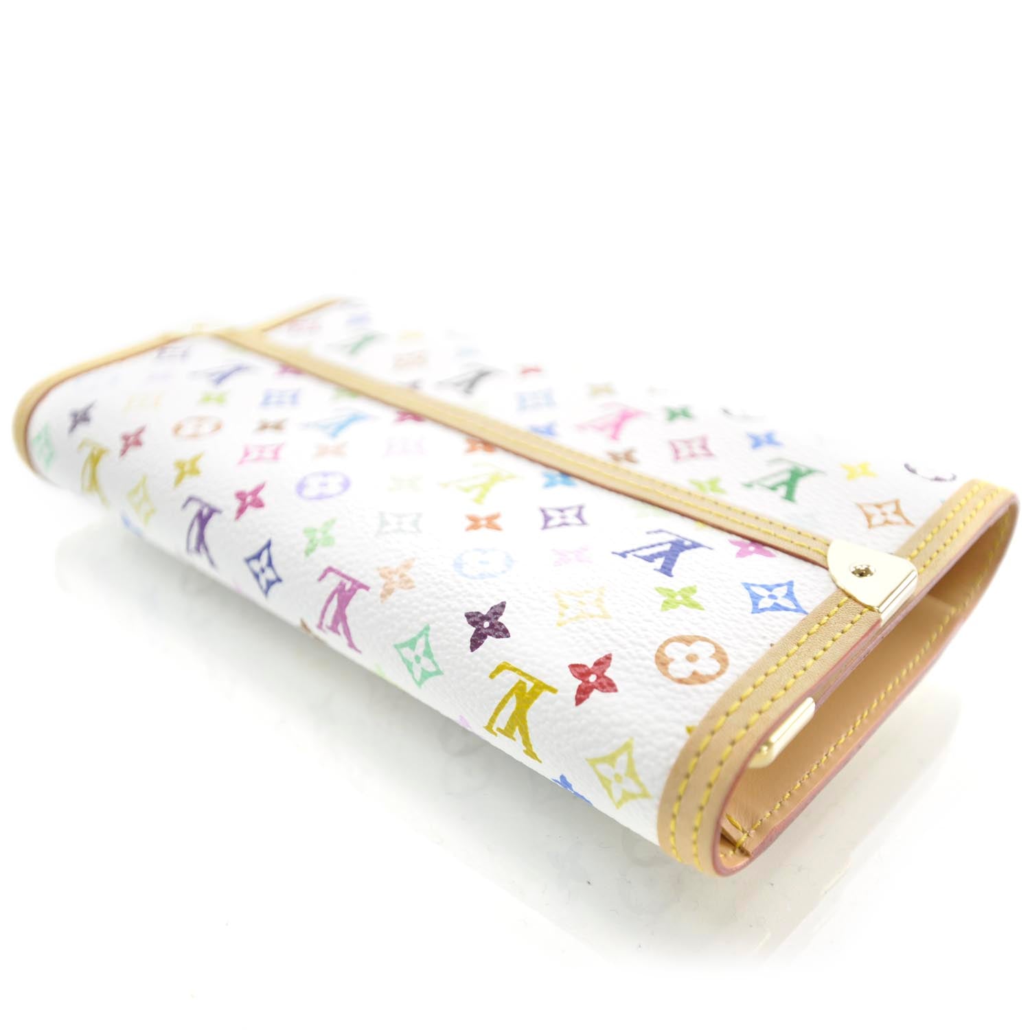 Louis Vuitton Monogram Multicolor Porte Tresor International Wallet White 4 of 8