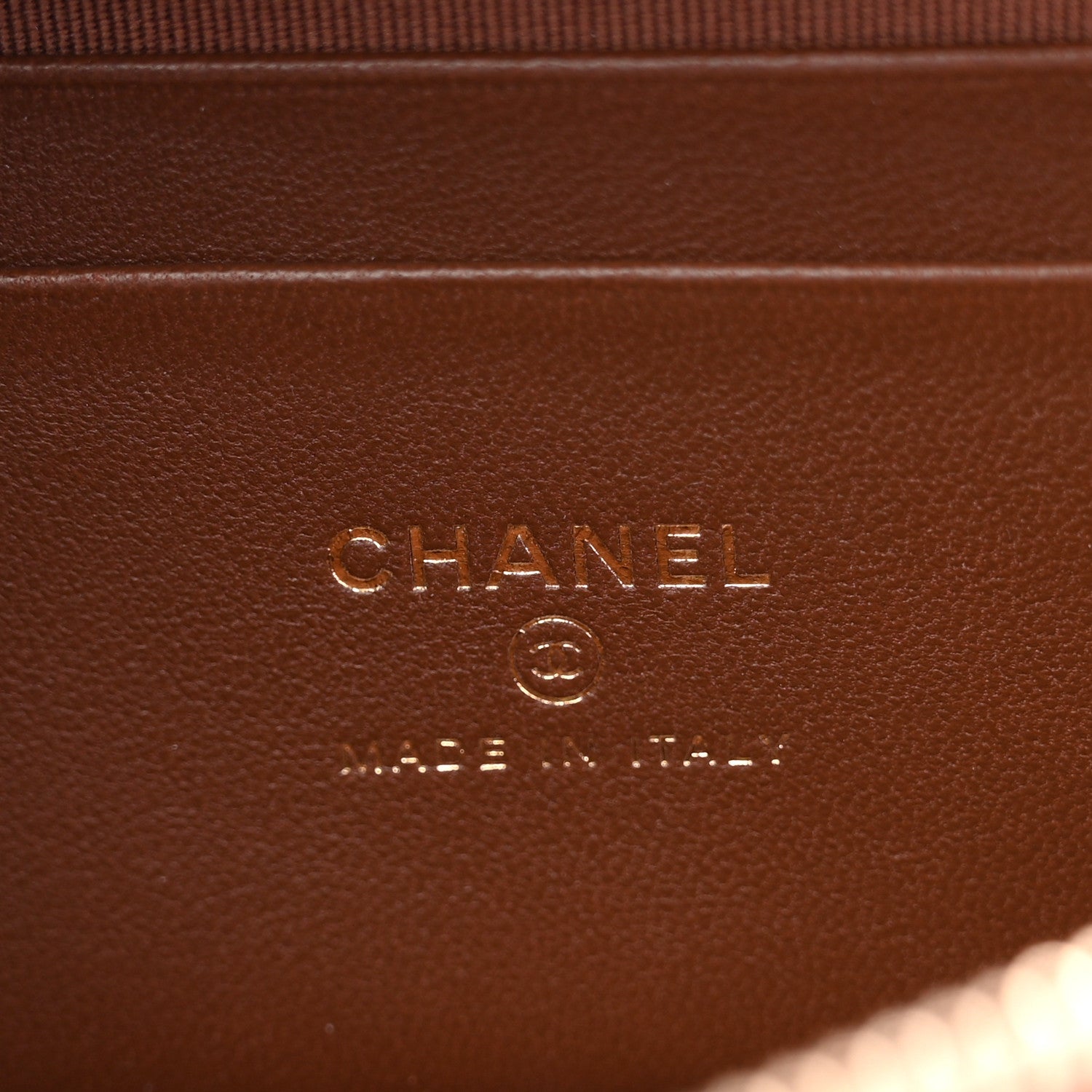 Chanel Braided Raffia Quilted Top Handle Slim Vanity With Chain Brown 6 of 11