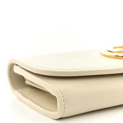 Gucci Roxy Calfskin Blondie Continental Chain Wallet Mystic White 9 of 11