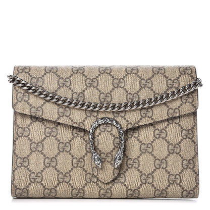 Gucci GG Supreme Monogram Mini Dionysus Chain Wallet Beige Pink 1 of 12