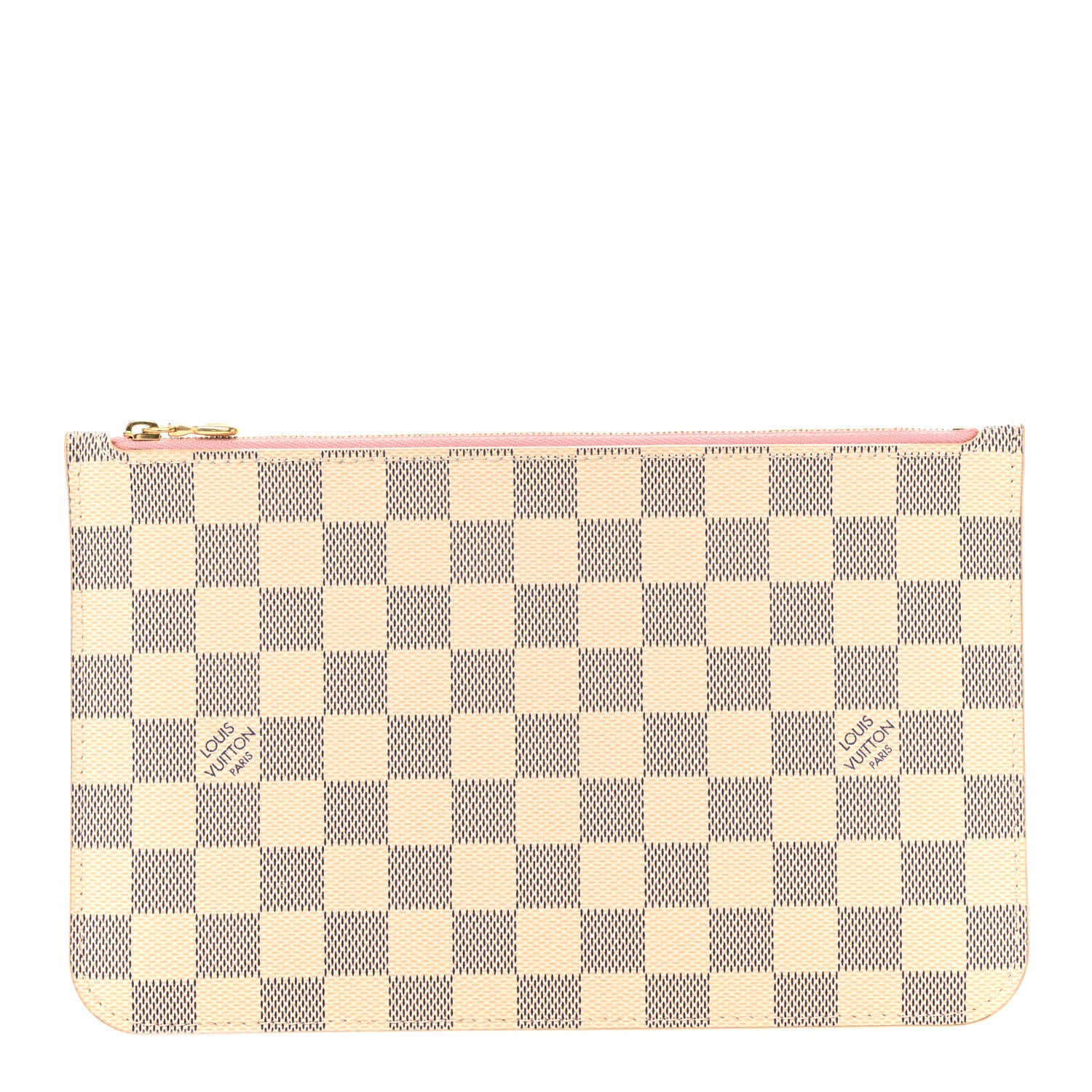 Louis Vuitton Damier Azur Neverfull MM GM Pochette Rose Ballerine 1 of 6