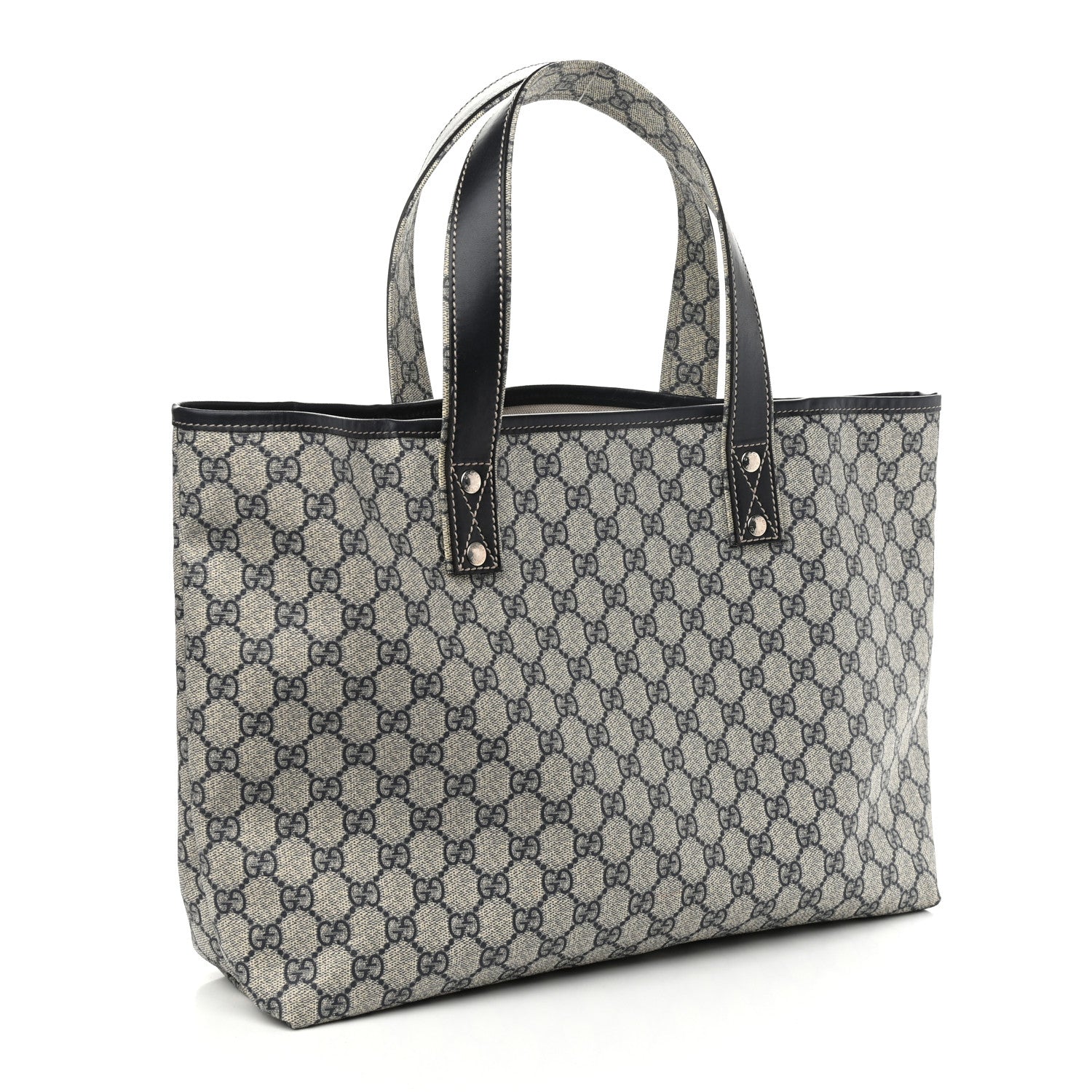 Gucci GG Plus Monogram Medium Signature Web Loop Tote Navy 3 of 10