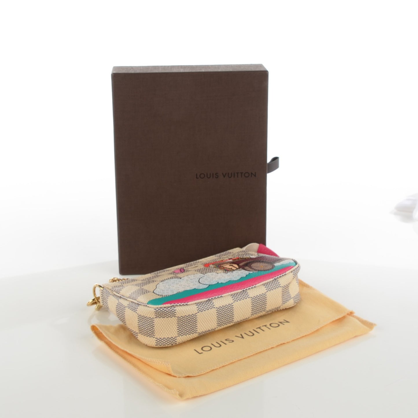 Damier Azur 2015 Christmas Animation Mini Pochette Accessories