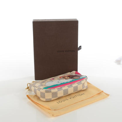 Louis Vuitton Damier Azur 2015 Christmas Animation Mini Pochette Accessories 4 of 7