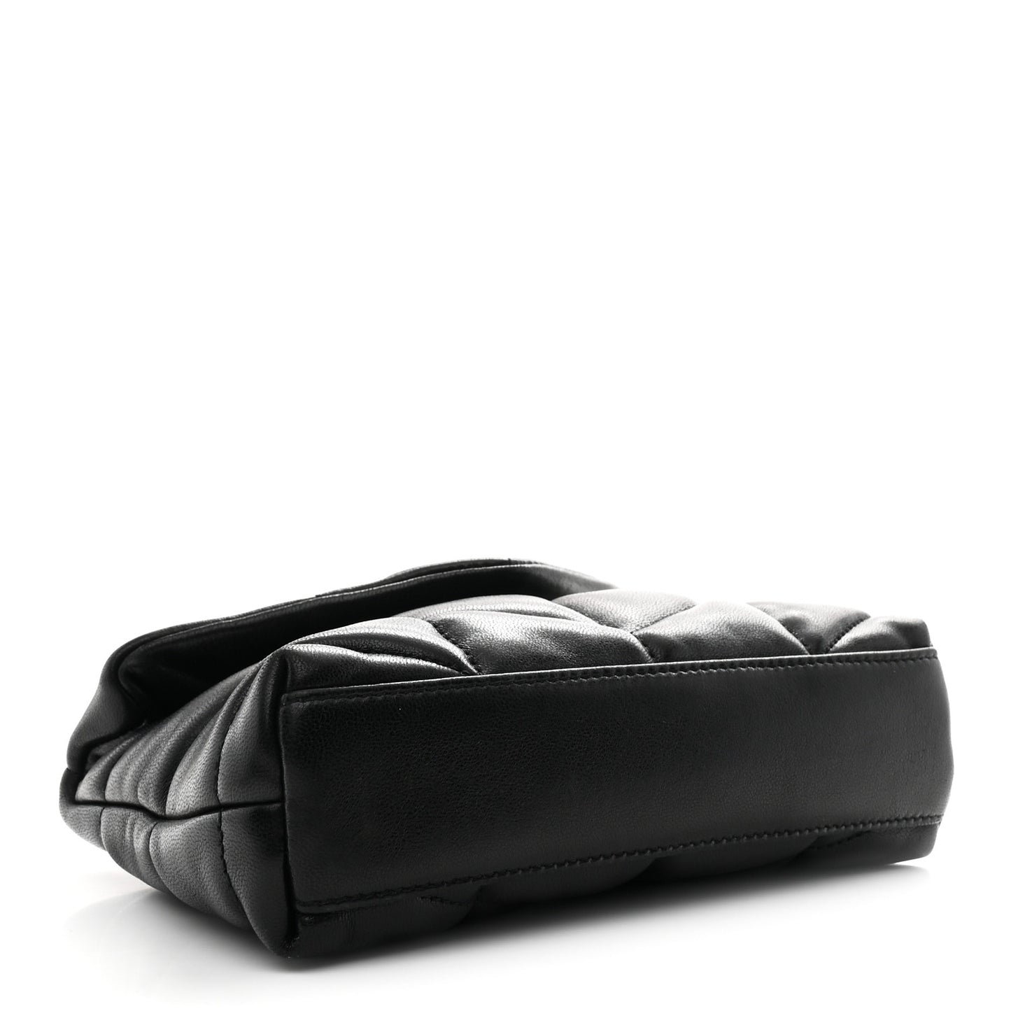 Lambskin Monogram Loulou Puffer Pouch Clutch Black