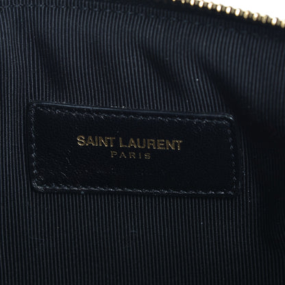 Saint Laurent Calfskin Lipstick Print Monogram Pouch Black 6 of 7