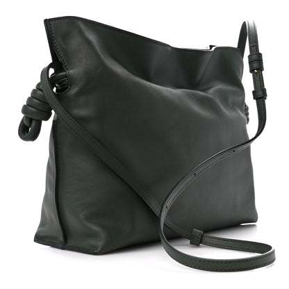 Loewe Calfskin Flamenco Knot Clutch Vintage Khaki 3 of 12