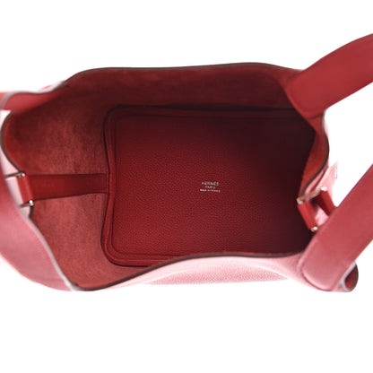 Hermes Taurillon Maurice Picotin Lock 18 PM Rouge Piment 5 of 11