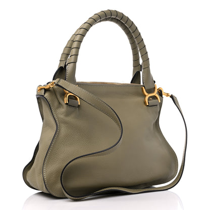 Chloe Calfskin Medium Marcie Satchel Baobab Green 3 of 9
