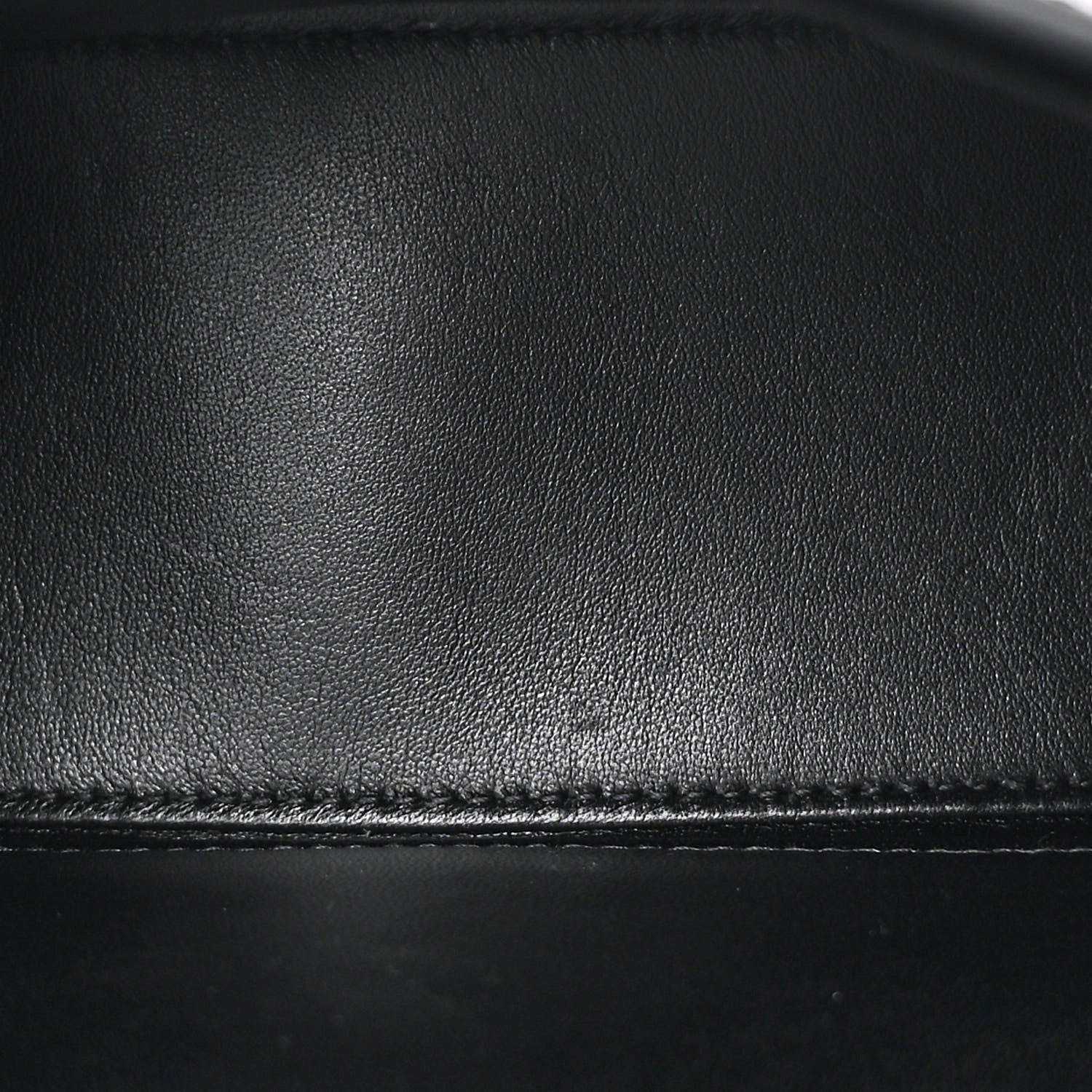 Balenciaga Shiny Calfskin Crocodile Embossed Medium Hourglass Top Handle Bag Black 5 of 13