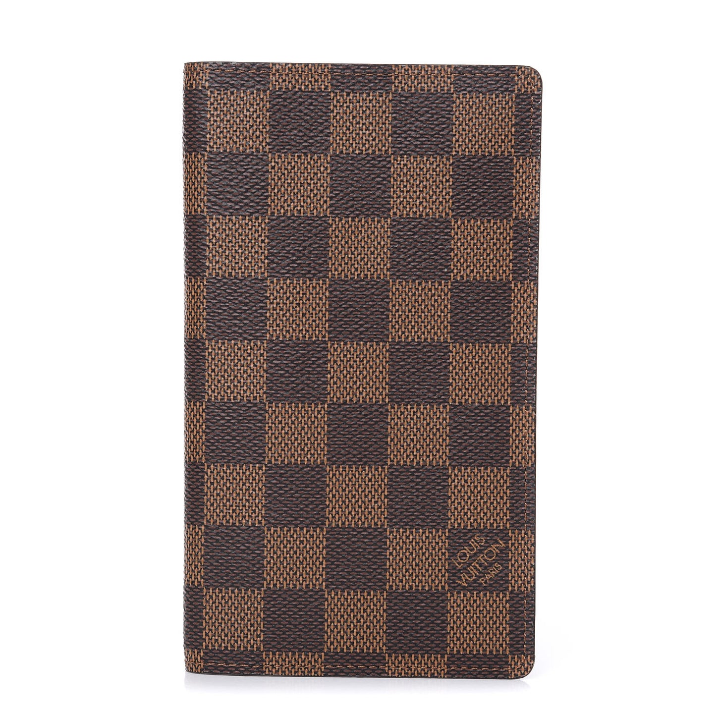 Damier Ebene Checkbook Cover Wallet