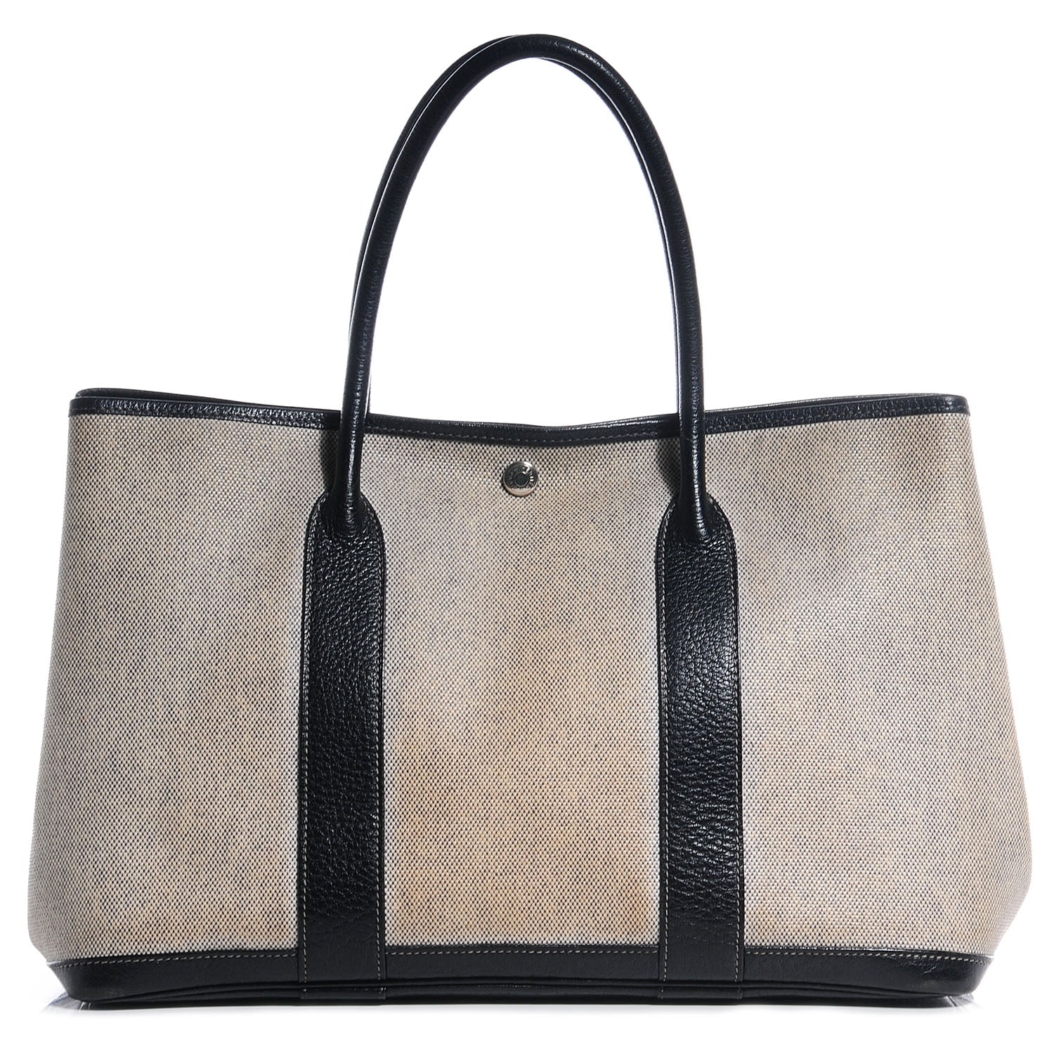 Hermes Toile Buffle Skipper Garden Party 36 MM Tote Black 1 of 24