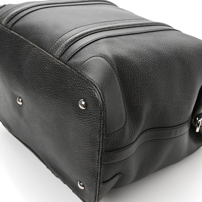Gucci Pebbled Calfskin Carry On Duffle Grey 12 of 13