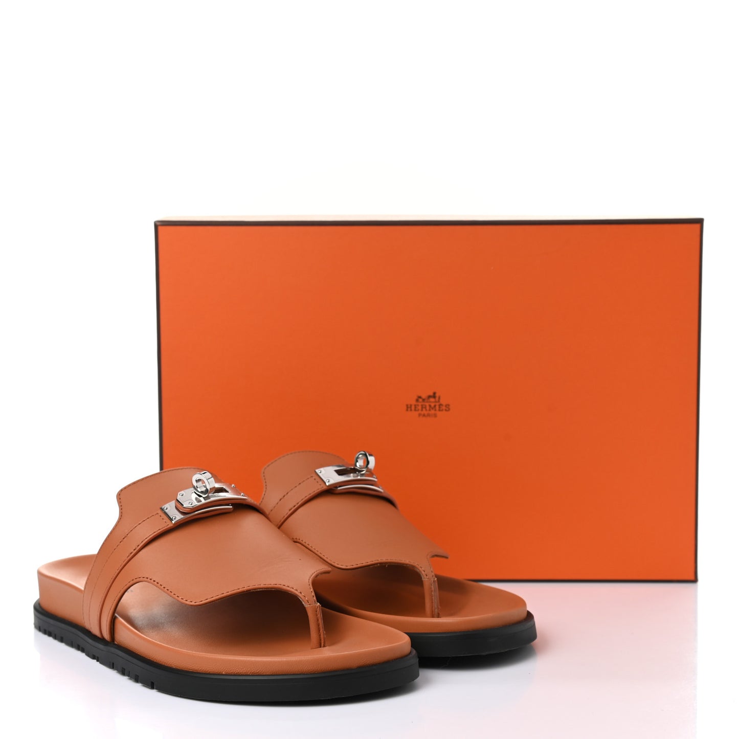 Calfskin Womens Empire Sandals 37 Marron Glaise