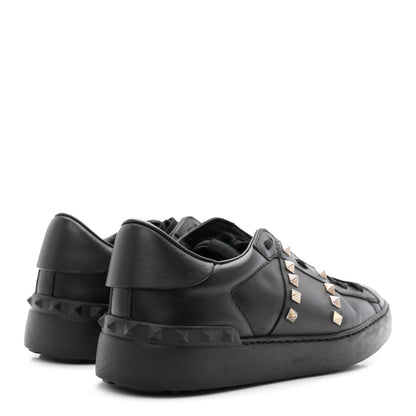 Valentino Garavani Calfskin Rockstud Untitled Open Sneakers 39 Black 5 of 10