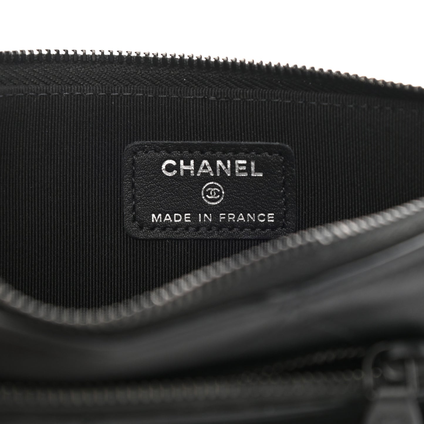 Lambskin Quilted Cosmetic Case With Strap So Black