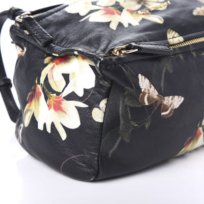 Givenchy Lambskin Magnolia and Moth Print Mini Pandora Black 6 of 9