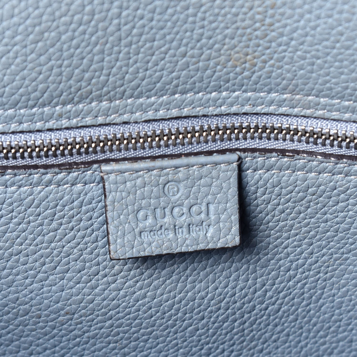 Gucci Soft Calfskin Small Jackie Top Handle Bag Light Blue 7 of 11