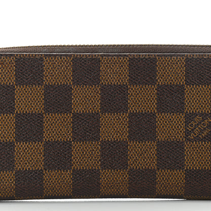 Louis Vuitton Damier Ebene Clemence Wallet Cherry 2 of 10