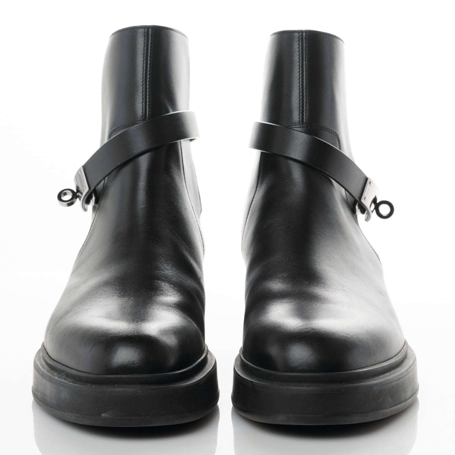 Calfskin Veo Ankle Boots 37.5 Black