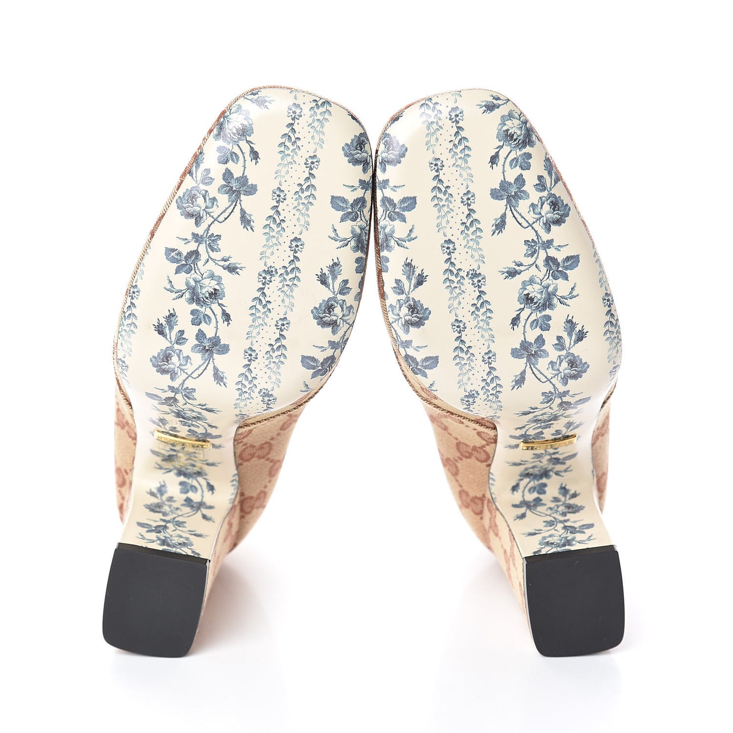 Monogram GG Victoire 95mm Loafer Pumps 36 Beige Ruggine