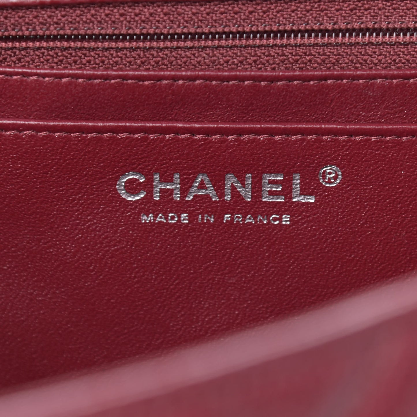 Caviar Quilted Maxi Single Flap Dark Red