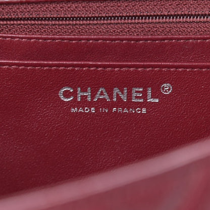 Chanel Caviar Quilted Maxi Single Flap Dark Red 5 of 11