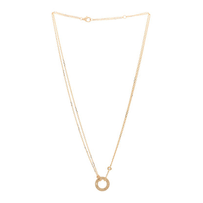 Cartier 18K Yellow Gold 2 Diamond LOVE Necklace 3 of 5