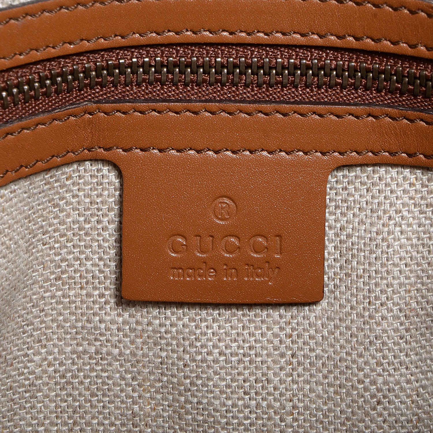Gucci Soft Leather Small Jackie Bucket Bag Brown 6 of 7