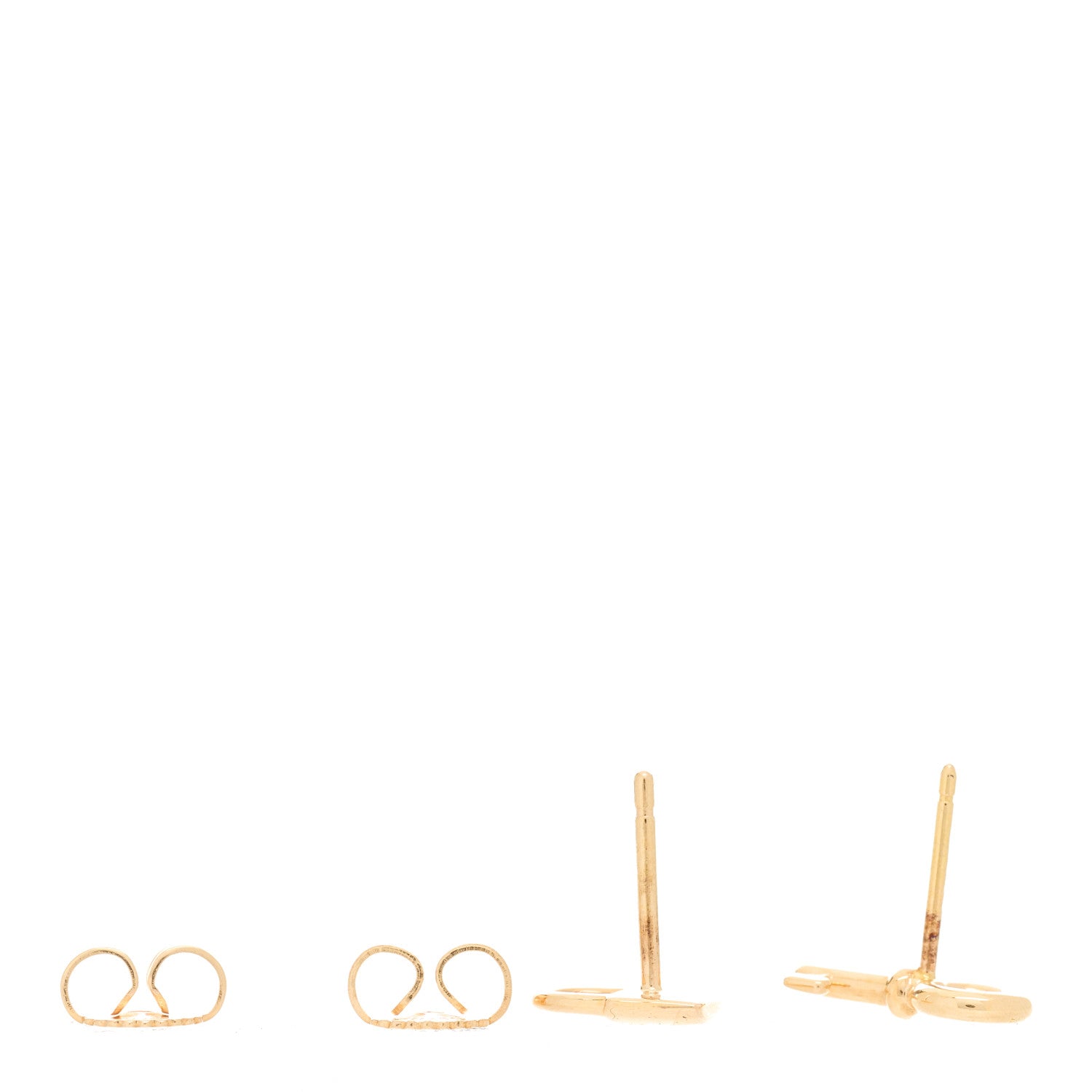 Tiffany 18K Rose Gold Mini Key and Lock Earrings 3 of 5