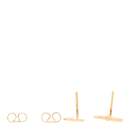 Tiffany 18K Rose Gold Mini Key and Lock Earrings 3 of 5