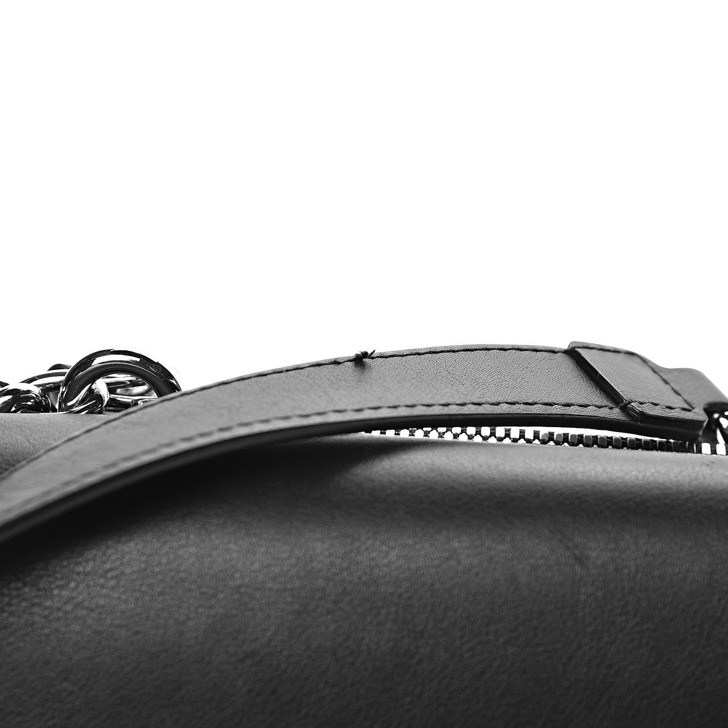 Gucci Moon Calfskin Medium Interlocking G Shoulder Bag Black 8 of 12