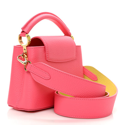 Louis Vuitton Taurillon Capucines Mini Dragon Fruit Pink Cedrat 3 of 8